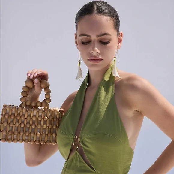 NWT Cult Gaia Calla Cultured Pearl Earrings - Picture 14 of 16